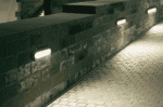 E27 aluminum bulk head lighting for outdoor pathways.