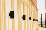 Modern LED wall light fixtures for interior and exterior decor.