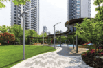 LED Ganso Pole outdoor lighting for parks and pathways.