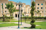 Lantern street poles for outdoor lighting, available in single, double, and triple configurations.
