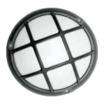 Aluminum bulkhead light for industrial and outdoor lighting applications.
