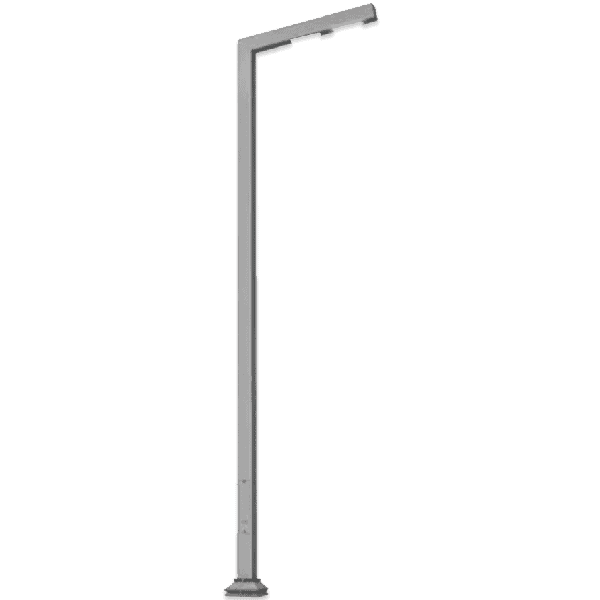 LED decorative pole for outdoor lighting and decoration. Modern design suitable for streets, parks,.
