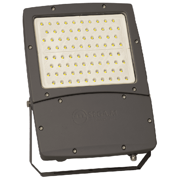 High-power 200W LED flood light for outdoor illumination and security lighting.