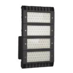 High-efficiency LED modular flood light for outdoor lighting applications.