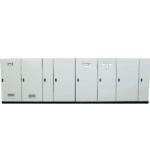 High-capacity modular steel switchgear for industrial power distribution.