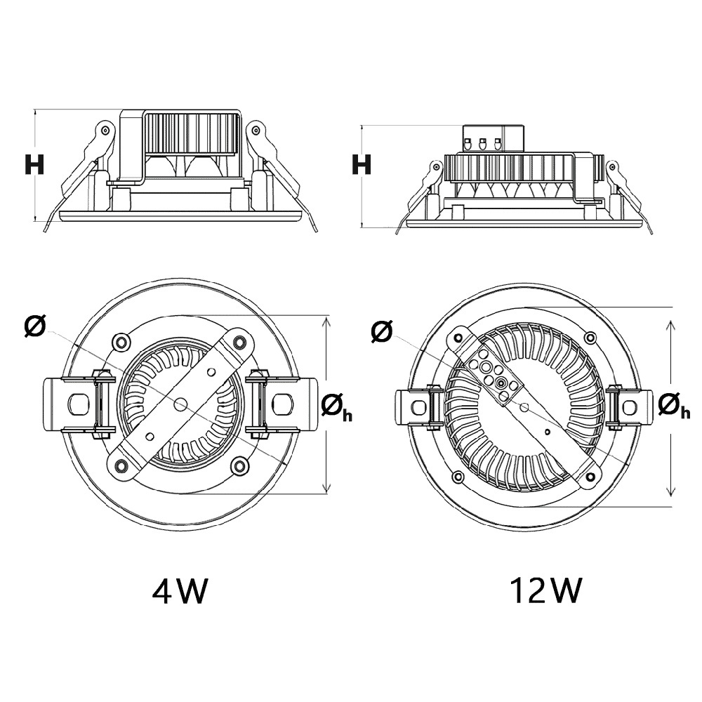 High-quality LED SMD down light for modern lighting solutions.