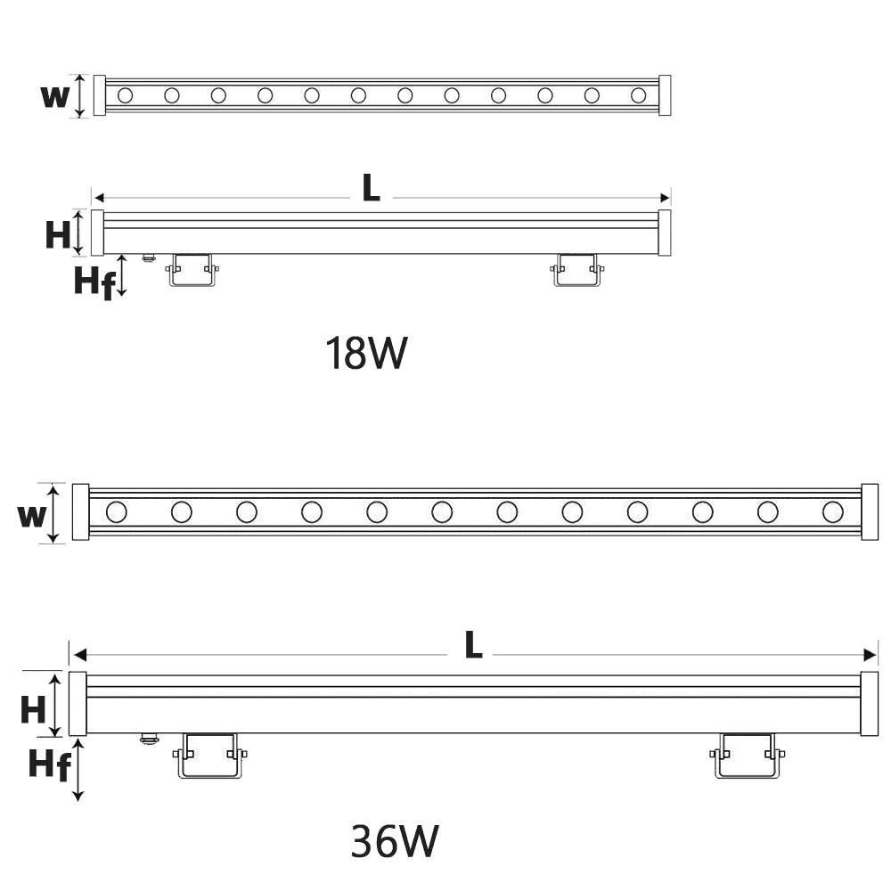 High-quality LED wall washer light for architectural illumination and decorative effects. Suitable f.