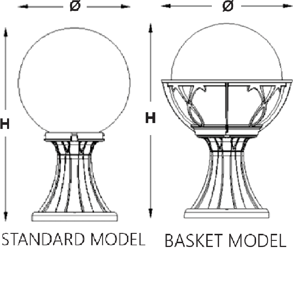 Elegant plastic globe base with detailed design, ideal for showcasing globes or decorative items.