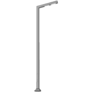 LED decorative pole for outdoor lighting and decoration. Modern design suitable for streets, parks,.
