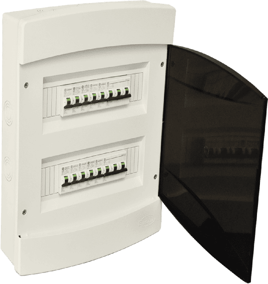 Distribution box for electrical housing.
