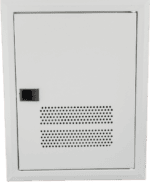 Professional network panel for data solutions with perforated design.
