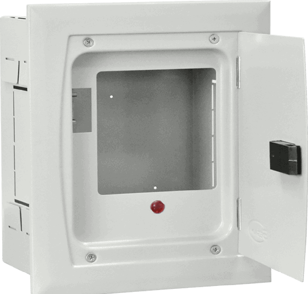 Electrical meter box with main 1P MCB and KW/H meter for 220V systems.