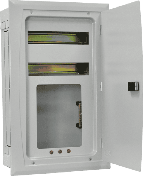 Distribution panel with KW/H meter for 380V power systems.