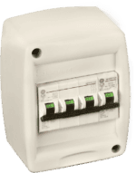 Electrical circuit breaker housing for professional use.