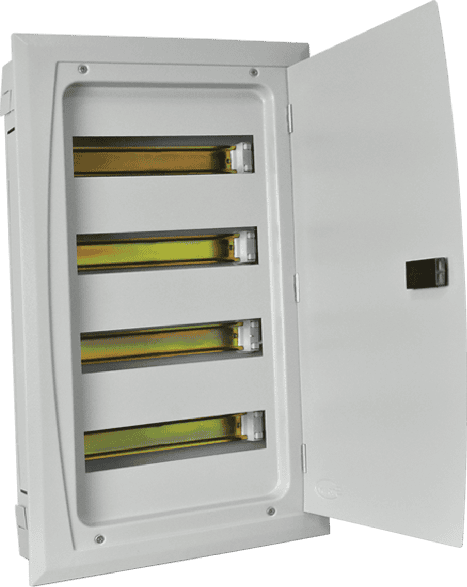 Distribution panel with high capacity for modern electrical systems.