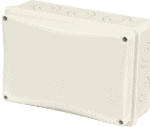 Plastic junction box for professional wiring solutions.