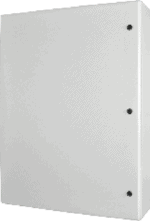 Metal enclosure with IP54/IP65 protection for industrial applications.