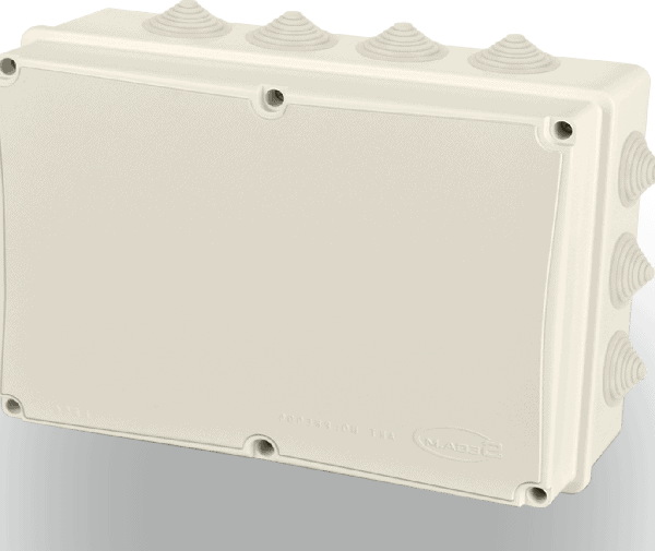 Electrical junction box for professional wiring solutions, durable plastic enclosure for secure