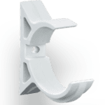 Plastic conduit support for professional wiring.