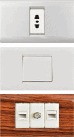 Electrical wiring device for professional interior design.