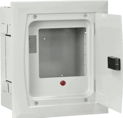 Electrical meter box with main 1P MCB and KW/H meter for 220V systems.