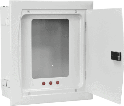 Electronic 3-phase KW/H meter for industrial electrical systems.